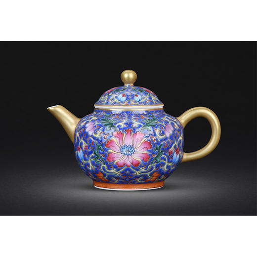 珐琅彩锦绣丹花壶 商品图0