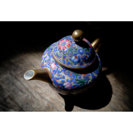 珐琅彩锦绣丹花壶 商品图6