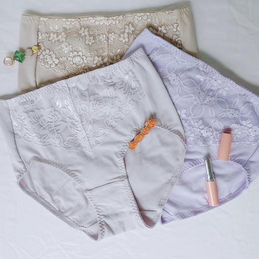 89095(二枚组)高腰蕾丝三角裤（混色） 商品图4