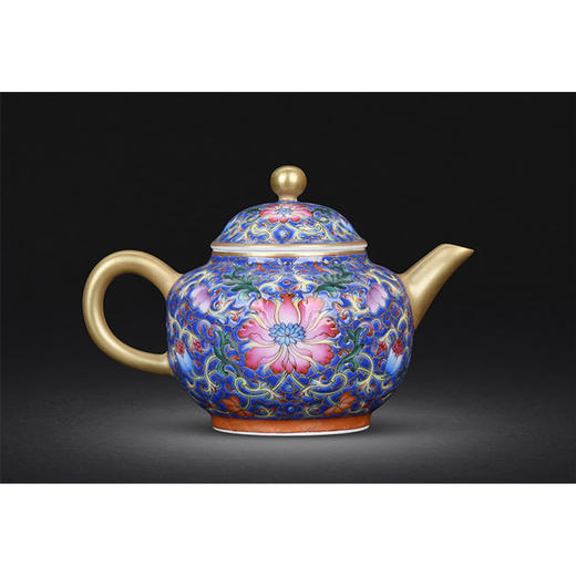 珐琅彩锦绣丹花壶 商品图3