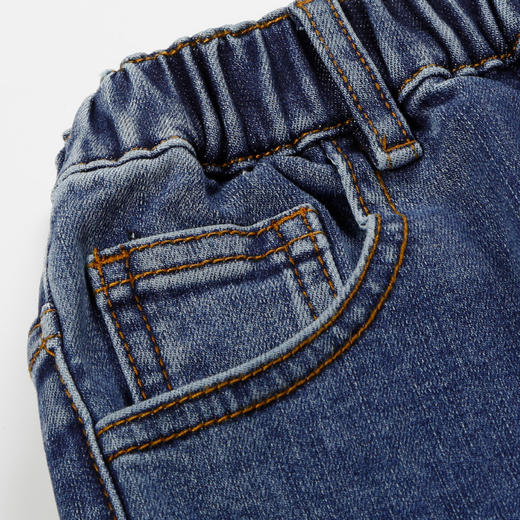 METTE童装中大童男水洗牛仔裤2020秋新品童装加厚保暖休闲长裤女 商品图3