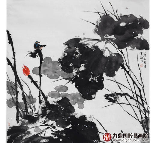 徐建斌《花鸟作品》68*138cm 花鸟竖幅作品 玄关/茶室挂画 商品图3