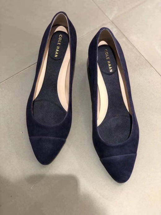 Cole Hann 女士一脚蹬方跟皮鞋 商品图5