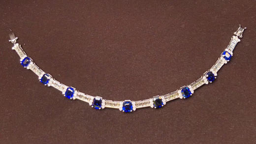 7.07克拉蓝宝石手链 商品图0