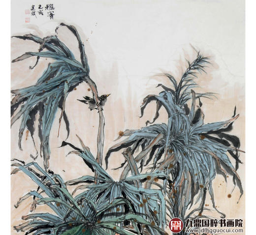 徐建斌《秋实》68*138cm 花鸟竖幅作品 玄关/茶室挂画 商品图3