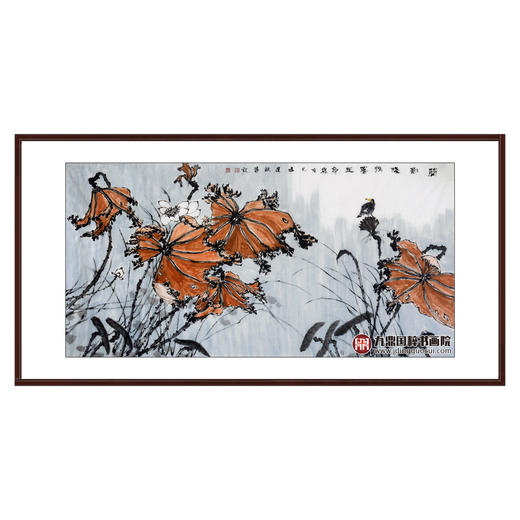 徐建斌《简影残妆萎玉身》68*138cm 花鸟横幅作品 卧室/书房挂画 商品图0