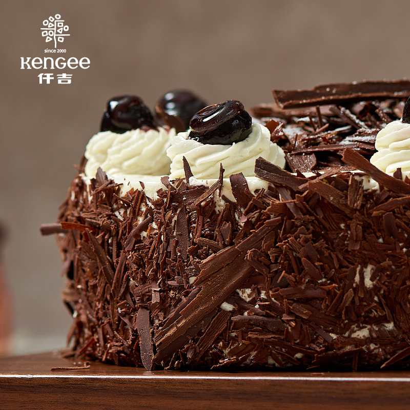 仟吉武汉樱桃黑森林手工巧克力水果生日蛋糕武汉三环内可配送工作时间