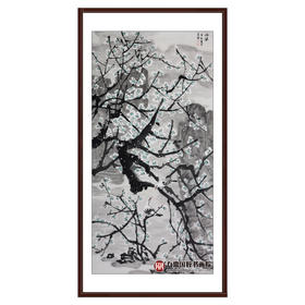 徐建斌《冰姿》68*138cm 花鸟竖幅作品 玄关/茶室挂画