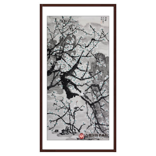 徐建斌《冰姿》68*138cm 花鸟竖幅作品 玄关/茶室挂画 商品图0