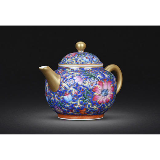 珐琅彩锦绣丹花壶 商品图1