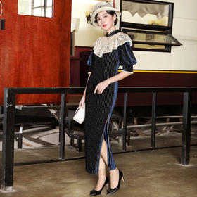 DLQ-2618新款复古中国风旗袍改良版连衣裙