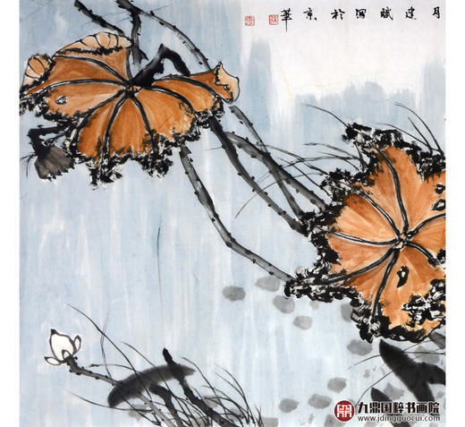 徐建斌《泛水荷塘十里香》68*138cm 花鸟横幅作品 卧室/书房挂画 商品图3