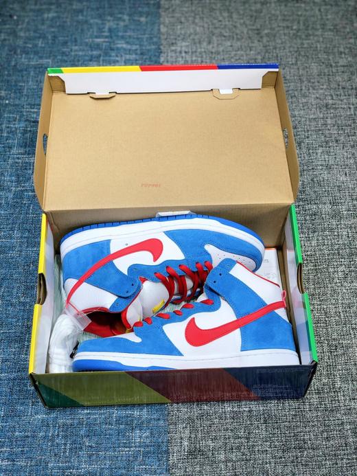 Dunk50周年跨界联名《哆啦A梦》Doraemon x NK Dunk SB High Pro"Doraemon"扣篮系列高帮经典百搭休闲运动板鞋 商品图2