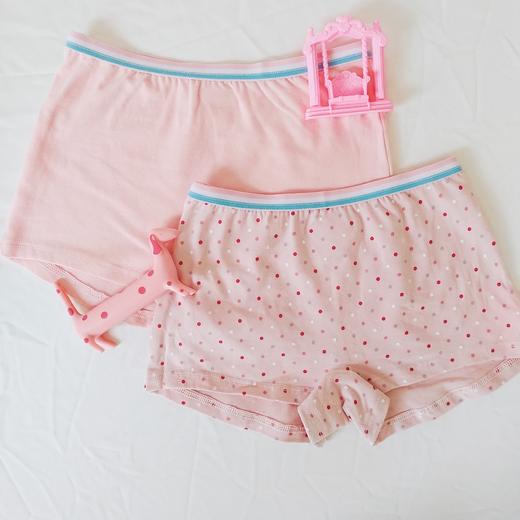 WD007二枚组女童彩色橡筋平角短裤 商品图1