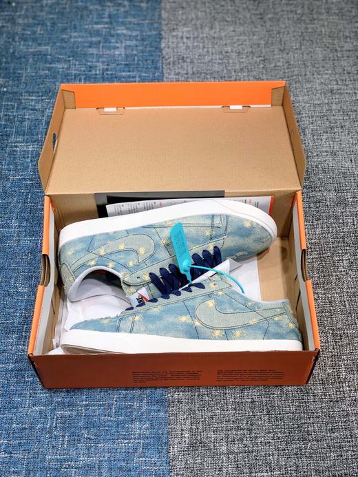 Nike Blazer Mid x Levi's Strauss 开拓者破洞牛仔 低帮百搭休闲运动板鞋。 商品图1
