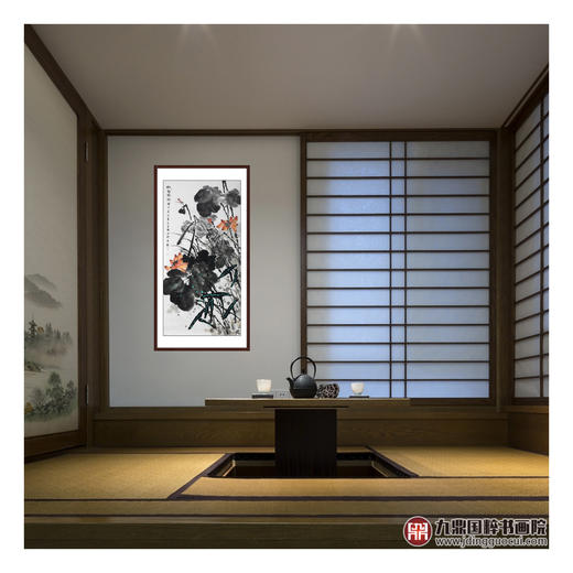 徐建斌《秋气致祥》68*138cm 花鸟竖幅作品 玄关/茶室挂画 商品图2