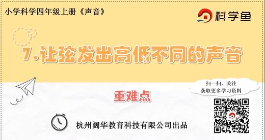 4.1.7《让弦发出高低不同的声音》重难点提升课程 商品图0