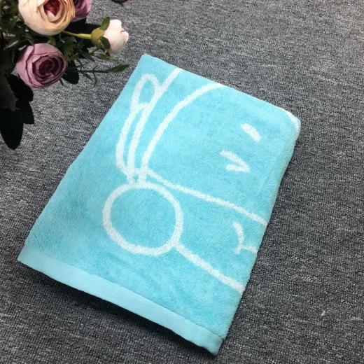 爱婴情浓开心超人色织提缎方浴巾AF094#100*100 商品图0