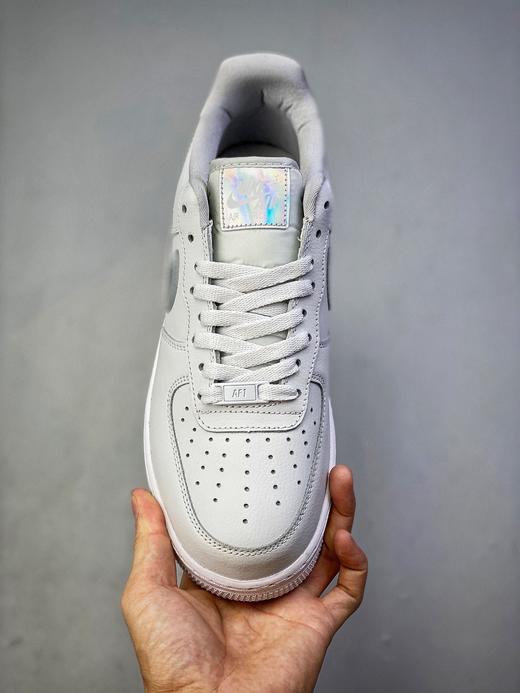 原楦原数据纸版#采用硬质优质皮革鞋面材质#内置全掌air sole气垫# 耐克 Nike Air Force 1 Low 浅蓝镭射 商品图2