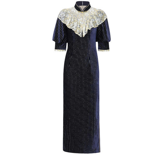 DLQ-2618新款复古中国风旗袍改良版连衣裙 商品图3