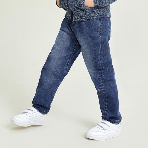 METTE童装中大童男水洗牛仔裤2020秋新品童装加厚保暖休闲长裤女 商品图1