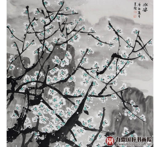 徐建斌《冰姿》68*138cm 花鸟竖幅作品 玄关/茶室挂画 商品图3