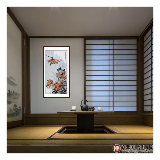 徐建斌《秋趣》68*138cm 花鸟竖幅作品 玄关/茶室挂画 商品图2