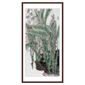 徐建斌《花鸟作品》68*138cm 花鸟竖幅作品 玄关/茶室挂画