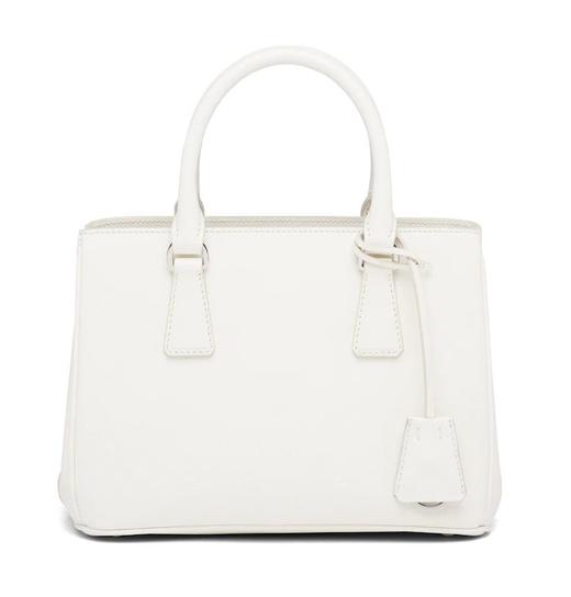 prada普拉达 saffiano皮革手提包 白色