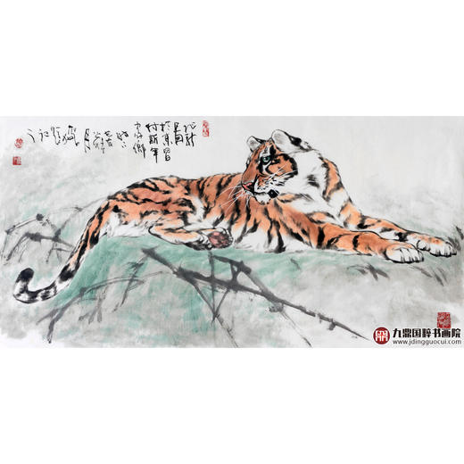 卢加《北雄图》68*138cm 动物横幅作品 办公室挂画 商品图1