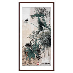 徐建斌《花鸟作品》68*138cm 花鸟竖幅作品 玄关/茶室挂画
