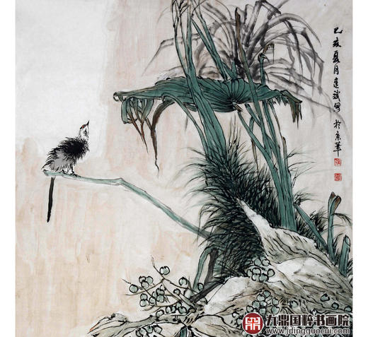 徐建斌《花鸟作品》68*138cm 花鸟竖幅作品 玄关/茶室挂画 商品图3