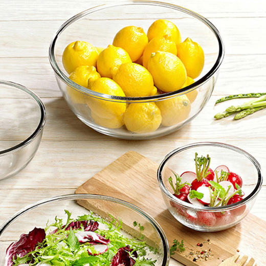 韩国Glasslock 耐热钢化玻璃带盖沙拉碗 商品图0