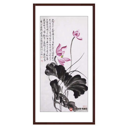 高云鹏《爱莲说》68*138cm 花鸟竖幅作品 玄关/卧室/书房挂画 商品图0