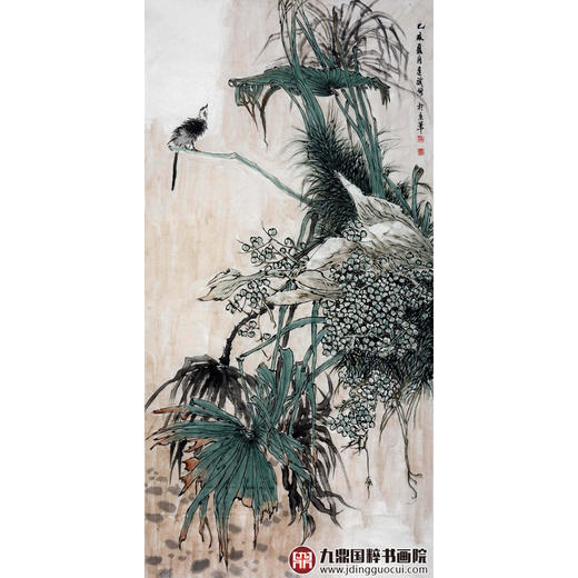 徐建斌《花鸟作品》68*138cm 花鸟竖幅作品 玄关/茶室挂画 商品图1