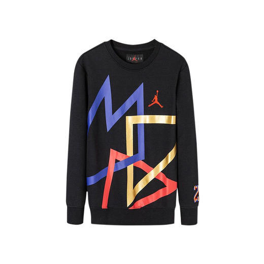 JORDAN乔丹AJ童装秋新品男童个性几何线条套头卫衣JD2032015 商品图0