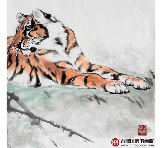 卢加《北雄图》68*138cm 动物横幅作品 办公室挂画 商品图4