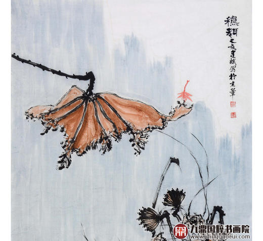 徐建斌《秋趣》68*138cm 花鸟竖幅作品 玄关/茶室挂画 商品图3