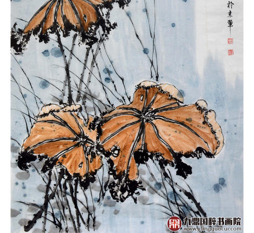 徐建斌《宿骆氏亭寄怀崔雍崔衮》68*138cm 花鸟竖幅作品 玄关/茶室挂画 商品图4