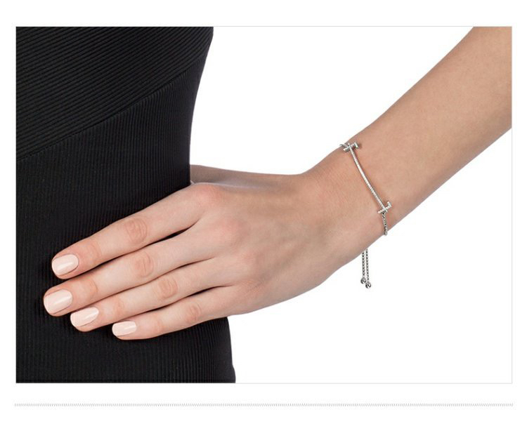 芙丽芙丽follifollie欧美简约字符学生闺蜜微笑抽绳手链