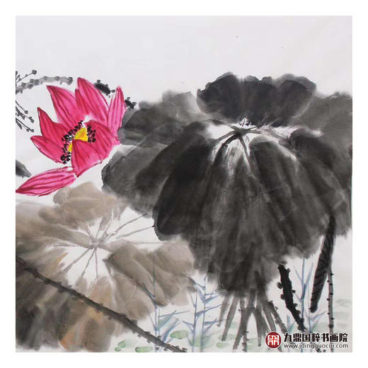 高云鹏《爱莲说》68*138cm 花鸟横幅作品 卧室/书房挂画 商品图4