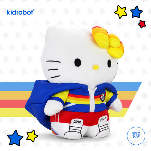 Kidrobot 三丽鸥 凯蒂猫 运动系列 毛绒 抱枕 摆件 Hello Kitty SPORTS Plush 商品图5