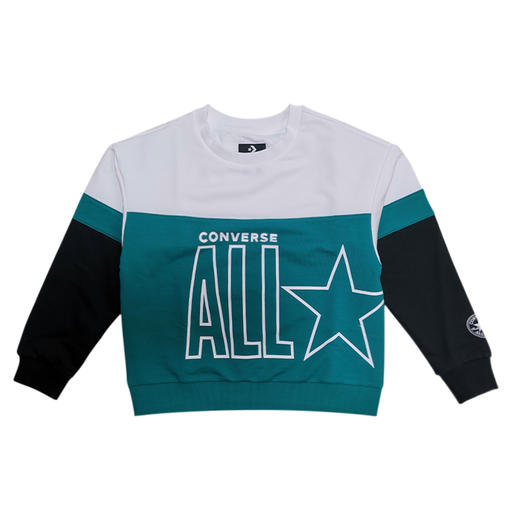 Converse匡威童衣商场同款童衣童衣 秋季毛圈撞色女童圆领套头卫衣CV2032093 商品图1