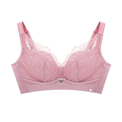 【秒杀品不退不换】皇家丽美WW026-2蕾丝聚拢文胸舒适无钢圈性感中厚杯调整型文胸 商品图4