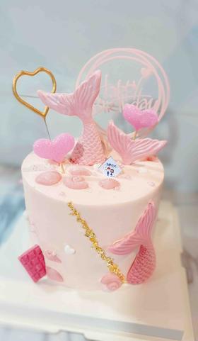 粉色翻糖鱼尾巴 下单前请仔细阅读商品详情