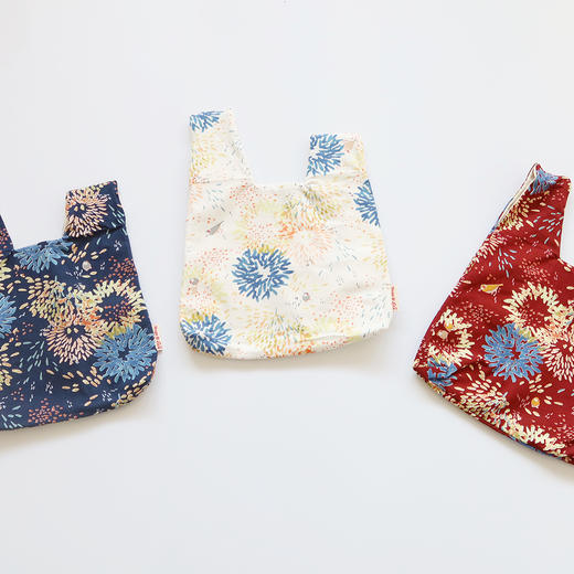 HUJI祤集套结手提包插画文鸟花丛 商品图0