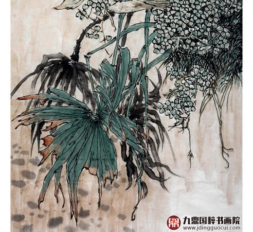 徐建斌《花鸟作品》68*138cm 花鸟竖幅作品 玄关/茶室挂画 商品图4