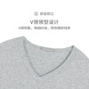 舒雅男士舒美棉V领纯色打底T恤短袖上衣35/2060M 商品缩略图2