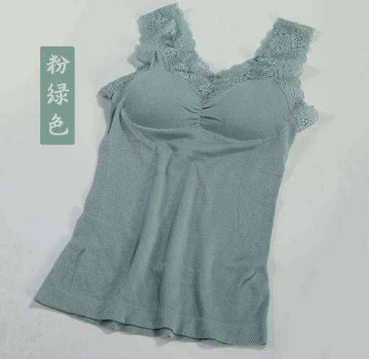 蕾丝背心性感美背带胸垫不起球不缩水均码80-150斤可穿19593 商品图3