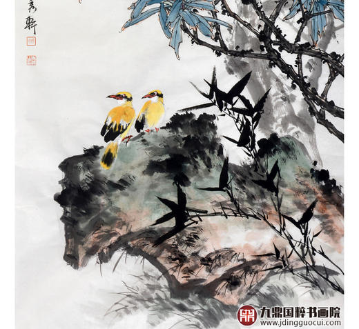 杨秀泽《花鸟作品》68*138cm 花鸟竖幅作品 玄关/卧室挂画 商品图4